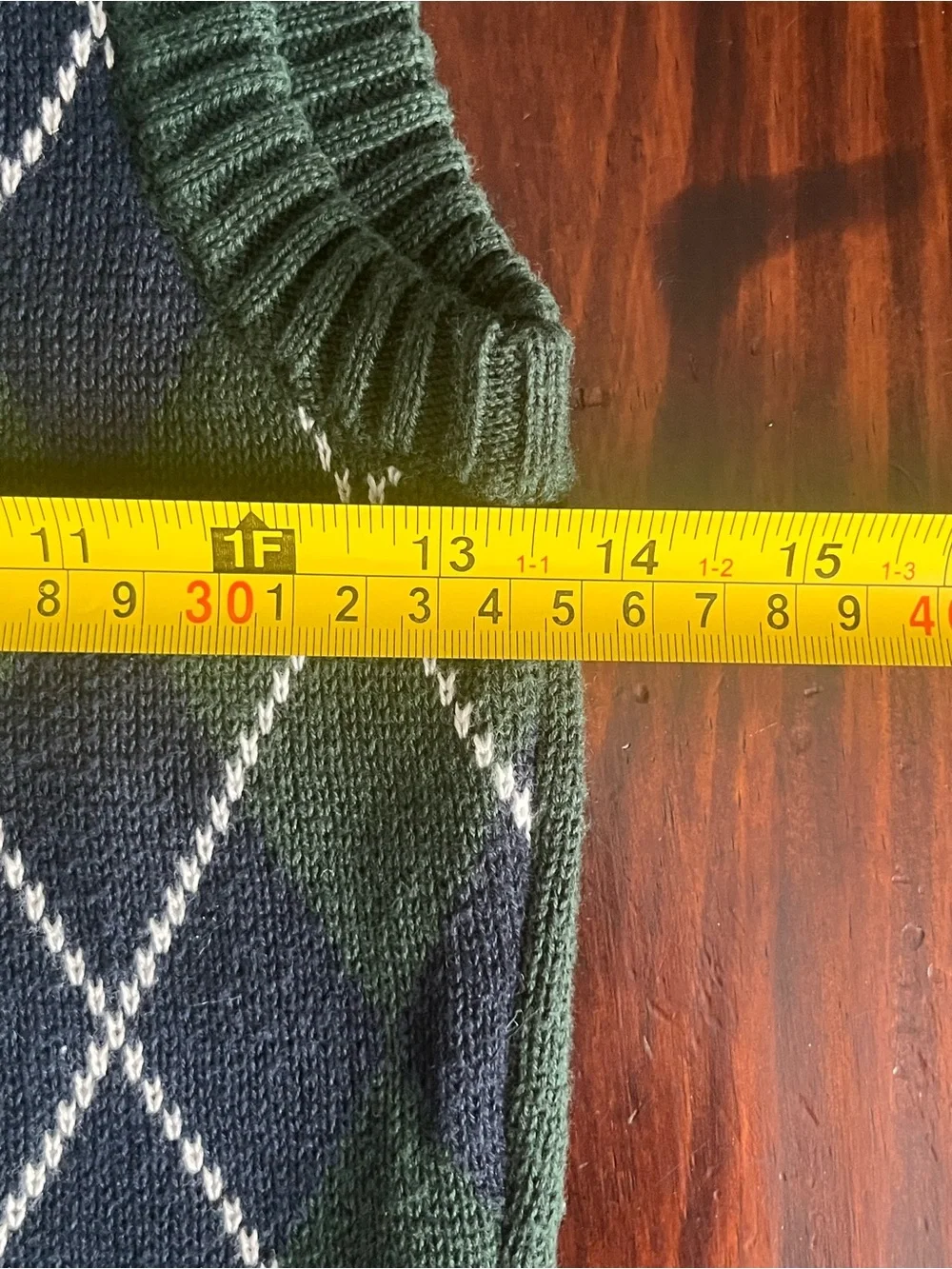 Class Club Boys 6/7 Green Argyle Sweater Vest